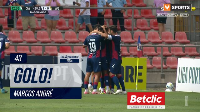 GOLO! Chaves, Marcos André aos 43', Chaves 1-0 AFS