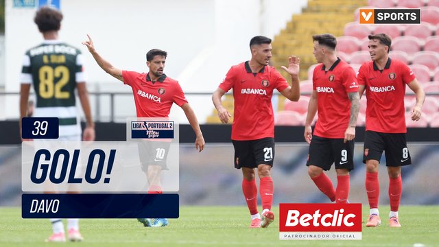 GOLO! Penafiel, Davo aos 39', Penafiel 1-0 Sporting CP B