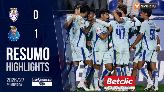 Liga Meu Super (3ª Jornada): Resumo Feirense 0-1 FC Porto B