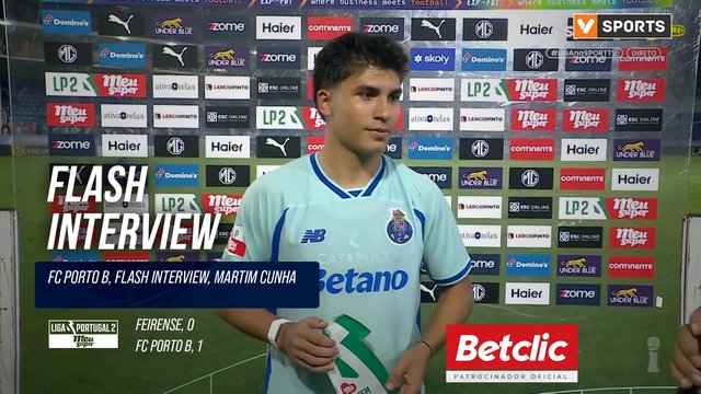 FC Porto B, Flash Interview, Martim Cunha