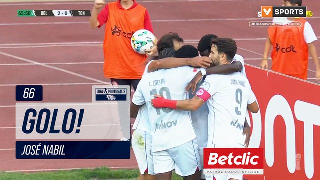 GOLO! U. Leiria, José Nabil aos 66', U. Leiria 2-0 Tondela