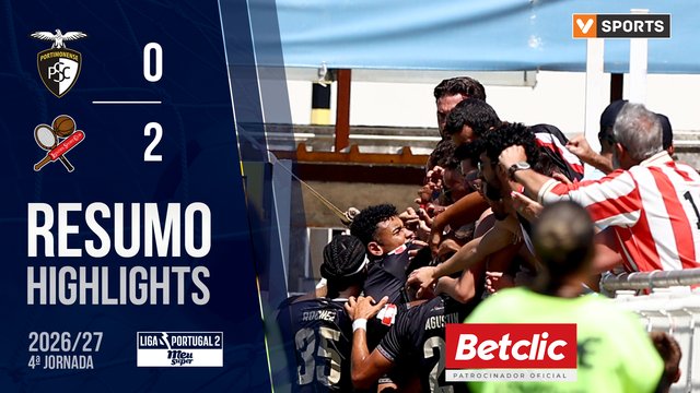 Liga Portugal MEU SUPER (4ª Jornada): Resumo Portimonense 0-2 Leixões SC