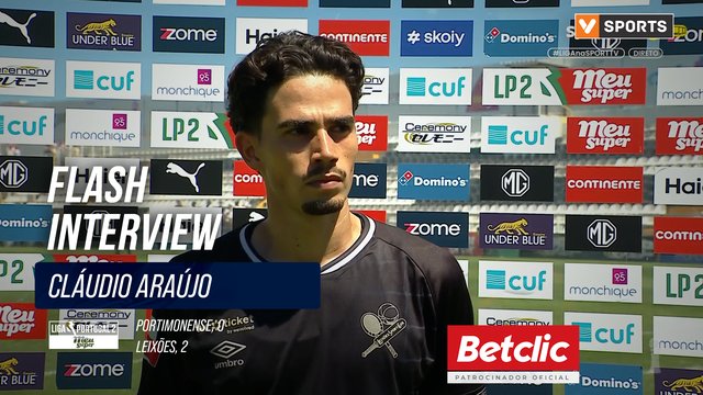 Leixões, Flash Interview, Cláudio Araújo