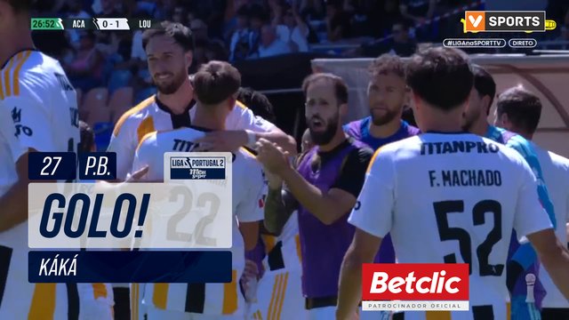 GOLO! Lourosa FC, Káká (p.b.) aos 27', A. Académica 0-1 Lourosa FC