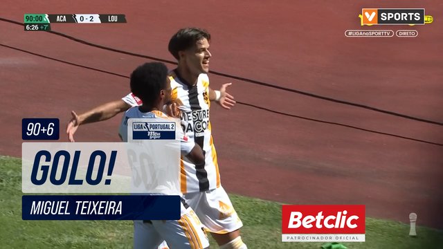 GOLO! Lourosa FC, Miguel Teixeira aos 90'+6', A. Académica 0-2 Lourosa FC