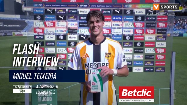 Lourosa FC, Flash Interview, Miguel Teixeira
