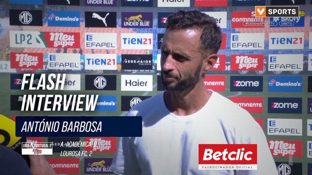 Flash Interview António Barbosa (A. Académica)