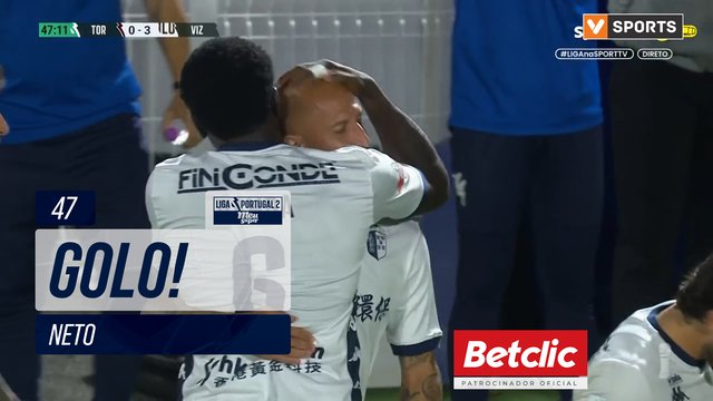GOLO! Vizela, Neto aos 47', Torreense 0-3 Vizela