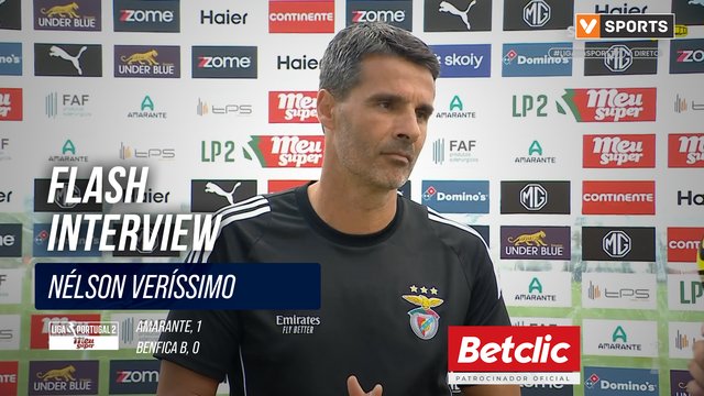 Flash Interview Nélson Veríssimo (Benfica B)