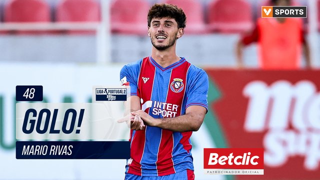 GOLO! Felgueiras, Mario Rivas aos 48', Felgueiras 2-0 Chaves