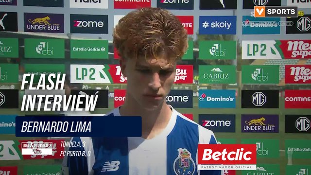 FC Porto B, Flash Interview, Bernardo Lima