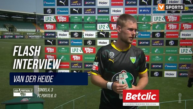 Flash Interview Van Der Heide (Tondela)
