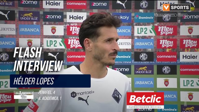A. Académica, Flash Interview, Hélder Lopes