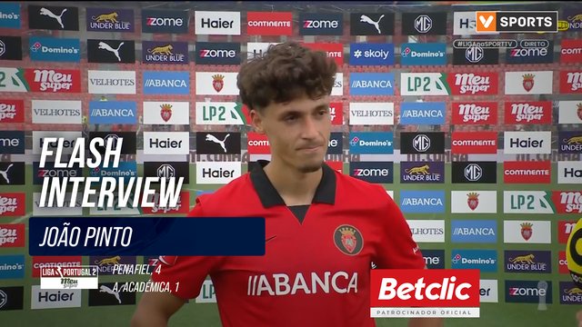 Penafiel, Flash Interview, João Pinto