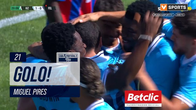 GOLO! Vizela, Miguel Pires aos 21', Vizela 1-0 Felgueiras