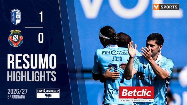 Liga Portugal MEU SUPER (5ª Jornada): Resumo FC Vizela 1-0 FC Felgueiras