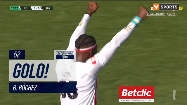 GOLO! Leixões, B. Róchez aos 52', Leixões 3-0 Amarante