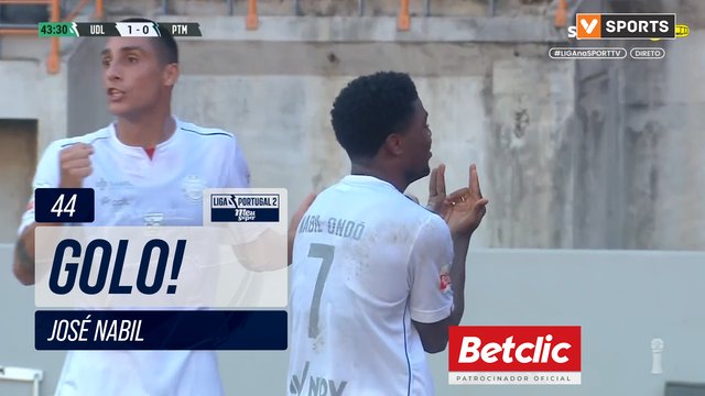 GOLO! U. Leiria, José Nabil aos 44', U. Leiria 1-0 Portimonense