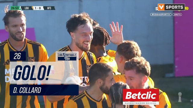 GOLO! Lourosa FC, D. Collard aos 26', Lourosa FC 1-0 AFS