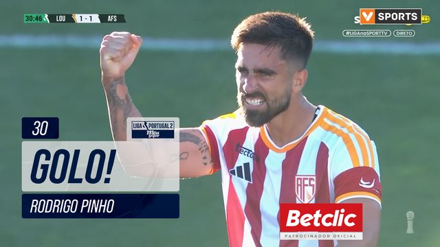 GOLO! AFS, Rodrigo Pinho aos 30', Lourosa FC 1-1 AFS