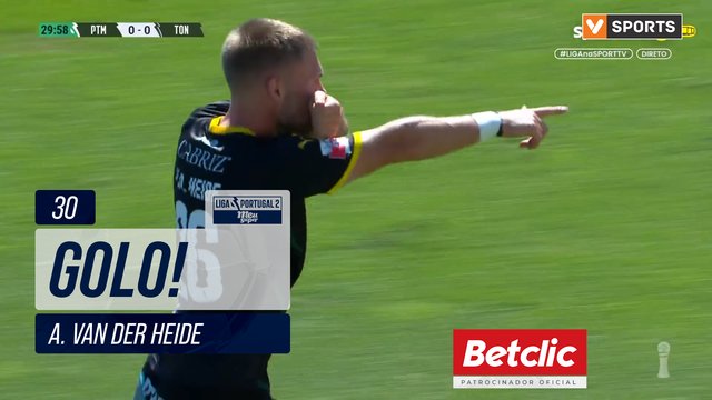 GOLO! Tondela, A. van der Heide aos 30', Portimonense 0-1 Tondela