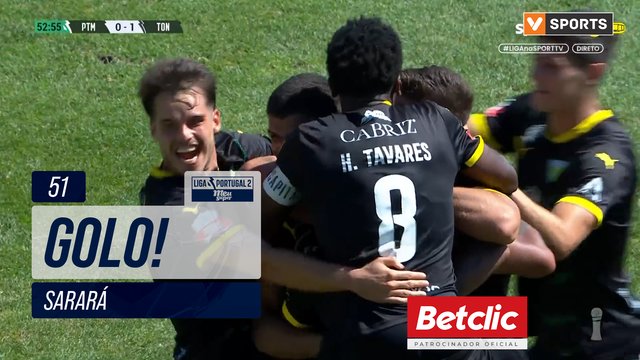 GOLO! Tondela, Sarará aos 51', Portimonense 0-2 Tondela