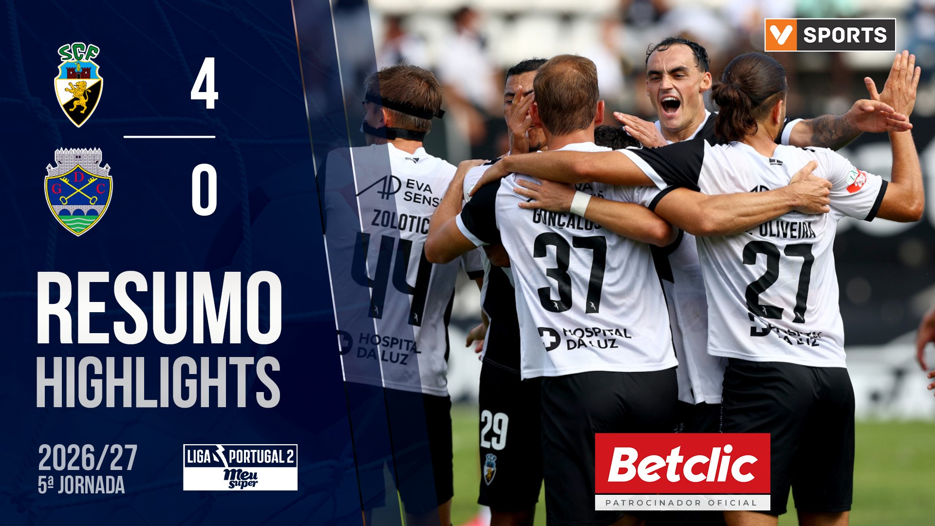 Liga Meu Super (5ª Jornada): Resumo Farense 4-0 Chaves