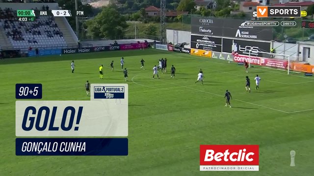 GOLO! Amarante, Gonçalo Cunha aos 90'+5', Amarante 1-2 Portimonense