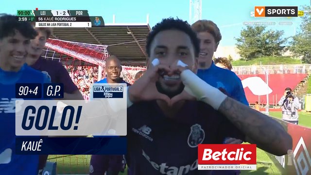 GOLO! FC Porto B, Kauê aos 90'+4', Leixões 1-2 FC Porto B