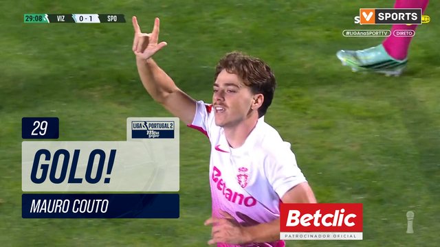 GOLO! Sporting CP B, Mauro Couto aos 29', Vizela 0-1 Sporting CP B