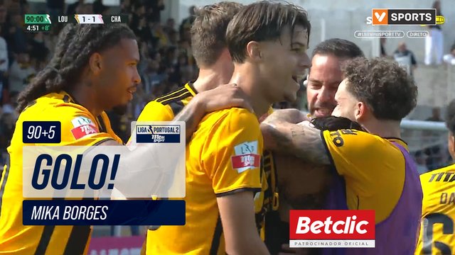 GOLO! Lourosa FC, Mika Borges aos 90'+5', Lourosa FC 1-1 Chaves