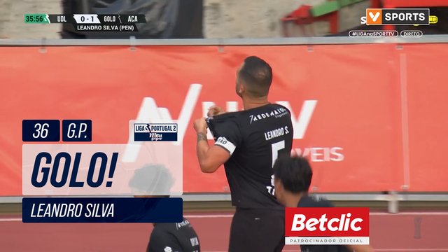 GOLO! A. Académica, Leandro Silva aos 36', U. Leiria 0-1 A. Académica