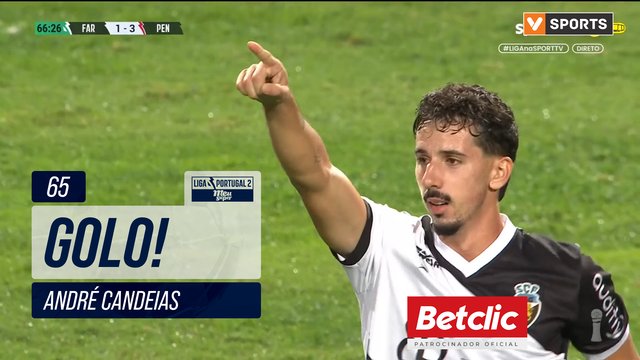 GOLO! Farense, André Candeias aos 65', Farense 1-3 Penafiel