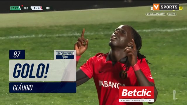 GOLO! Penafiel, Cláudio aos 87', Farense 1-4 Penafiel