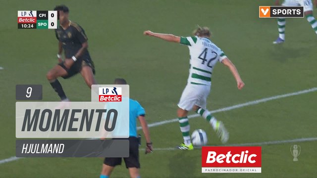 Sporting, Jogada, Hjulmand aos 9'