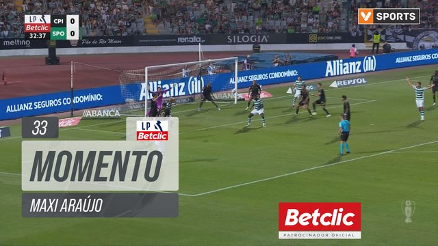 Sporting, Jogada, Maxi Araújo aos 33'