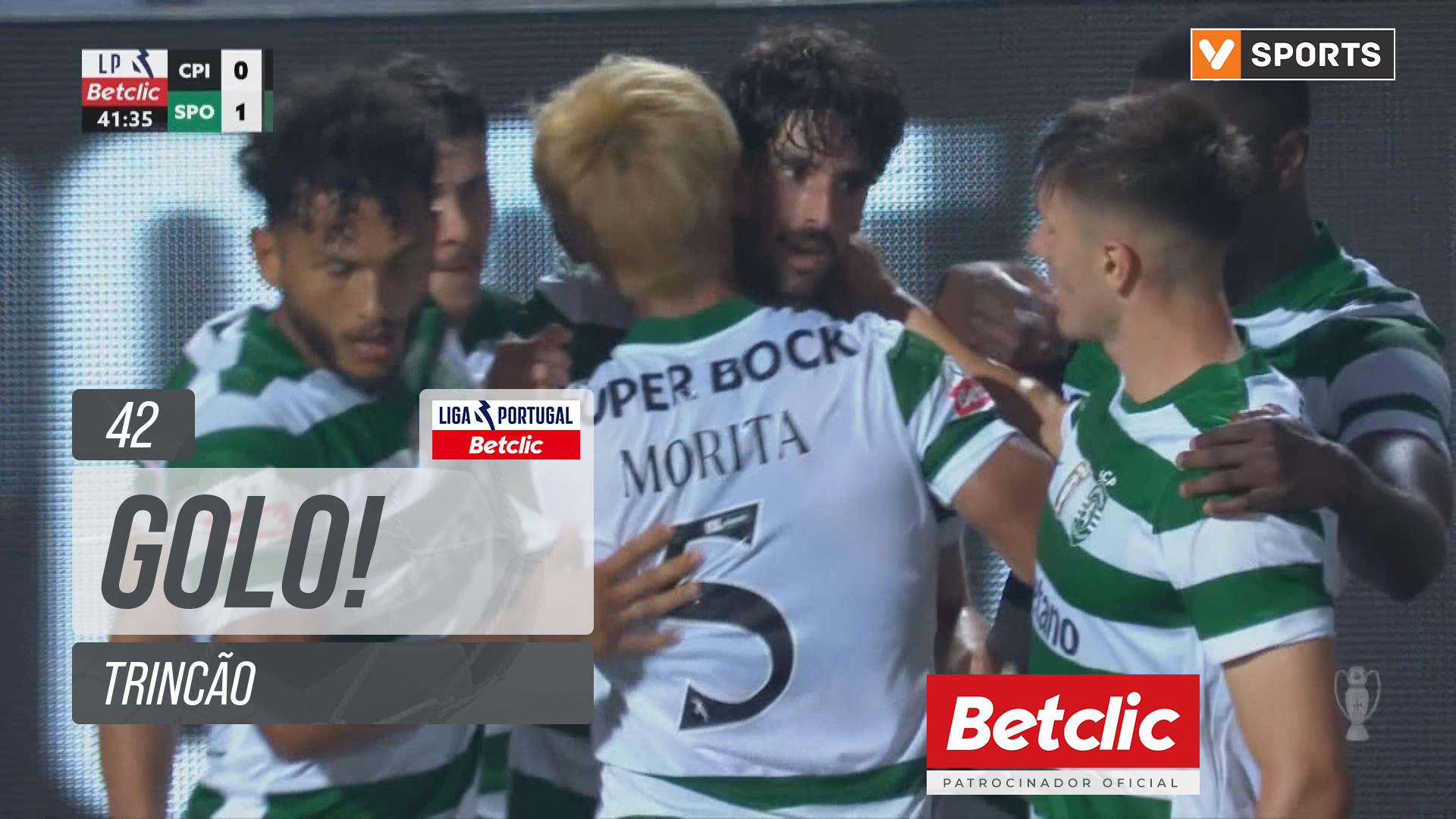 GOLO! Sporting, Trincão aos 42', Casa Pia 0-1 Sporting