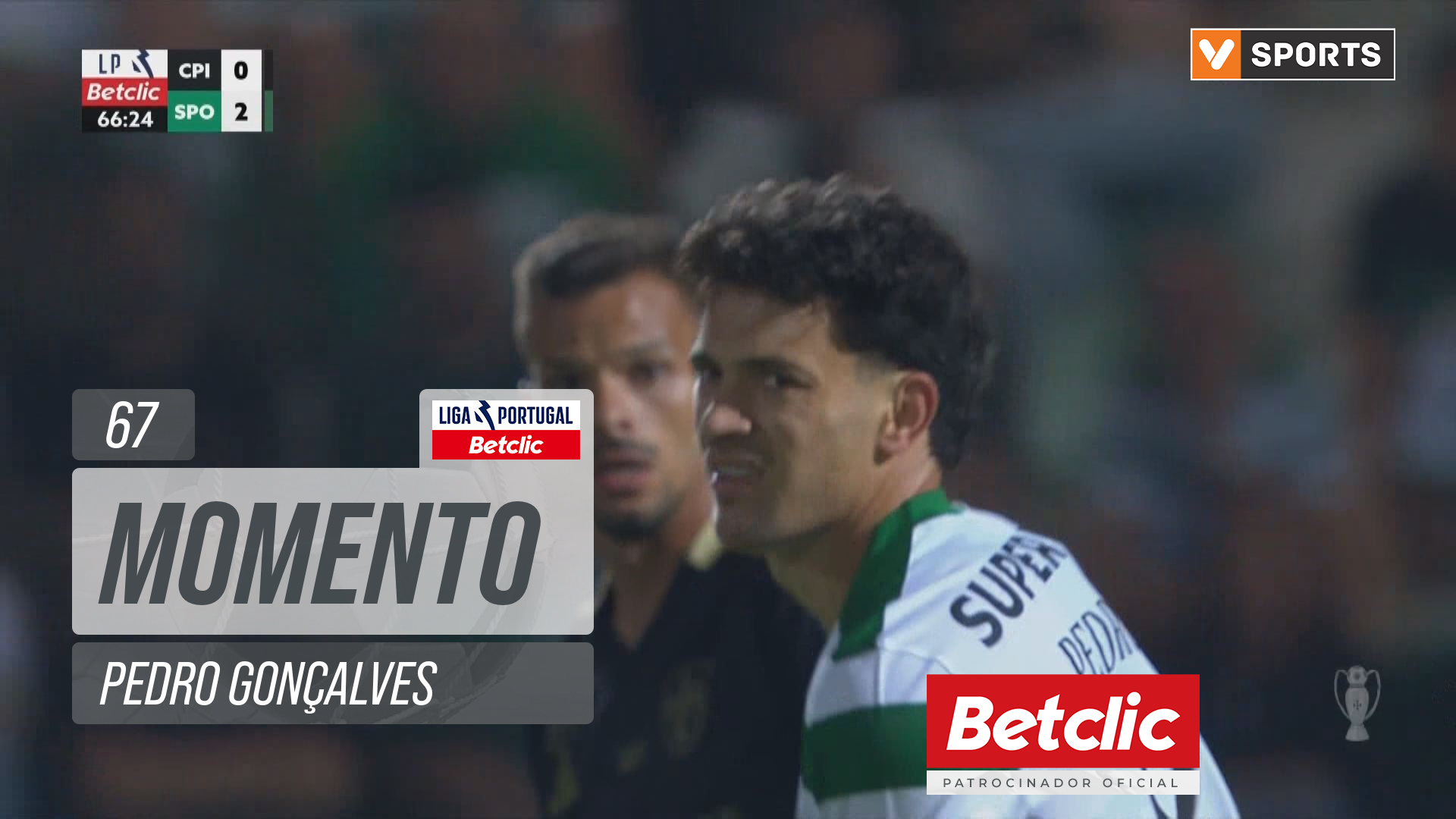 Sporting, Jogada, Pedro Gonçalves aos 67'