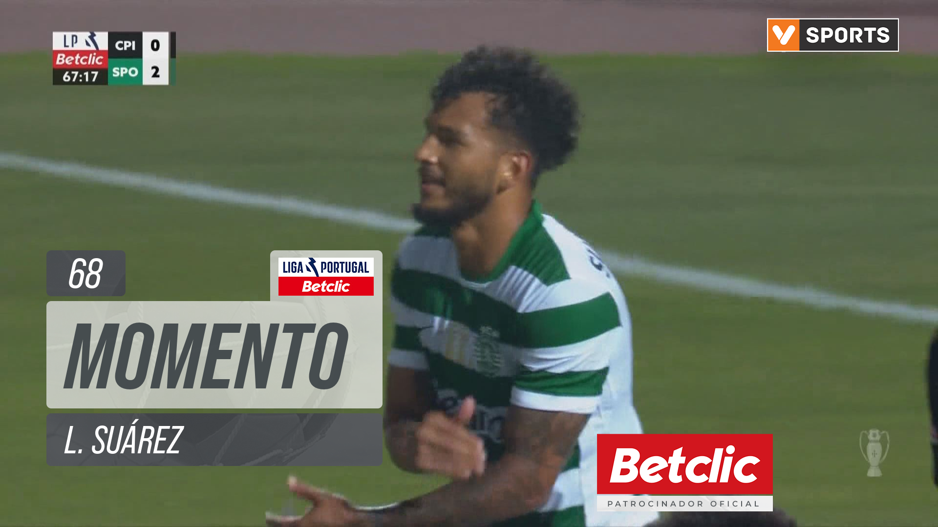 Sporting, Jogada, L. Suárez aos 68'
