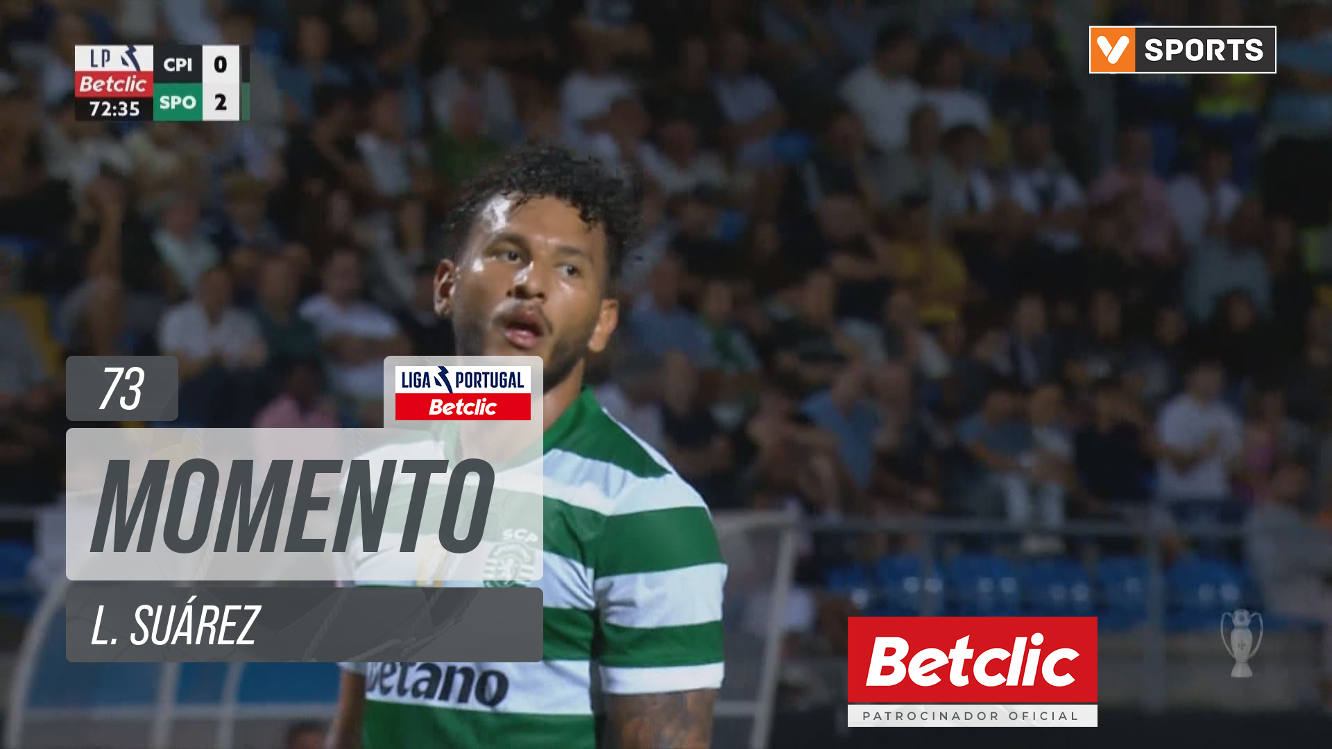 Sporting, Jogada, L. Suárez aos 73'