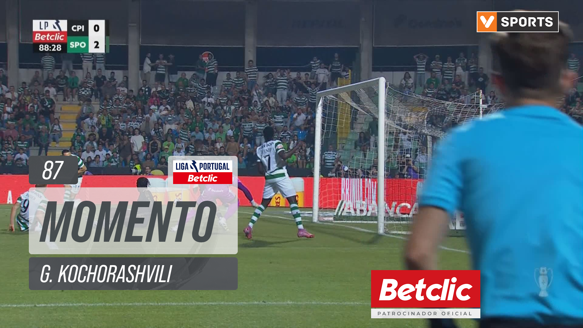 Sporting, Jogada, G. Kochorashvili aos 87'