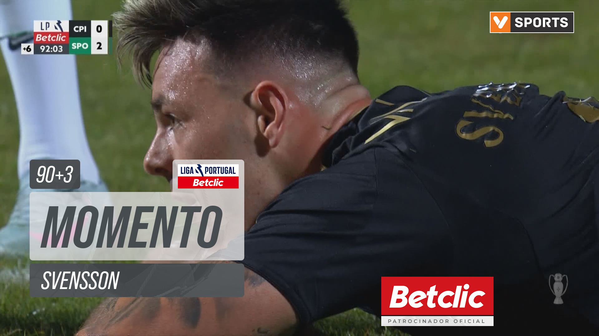 Casa Pia, Jogada, Svensson aos 90'+3'