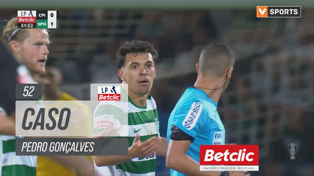 Sporting, Cartão Amarelo, Pedro Gonçalves aos 52'