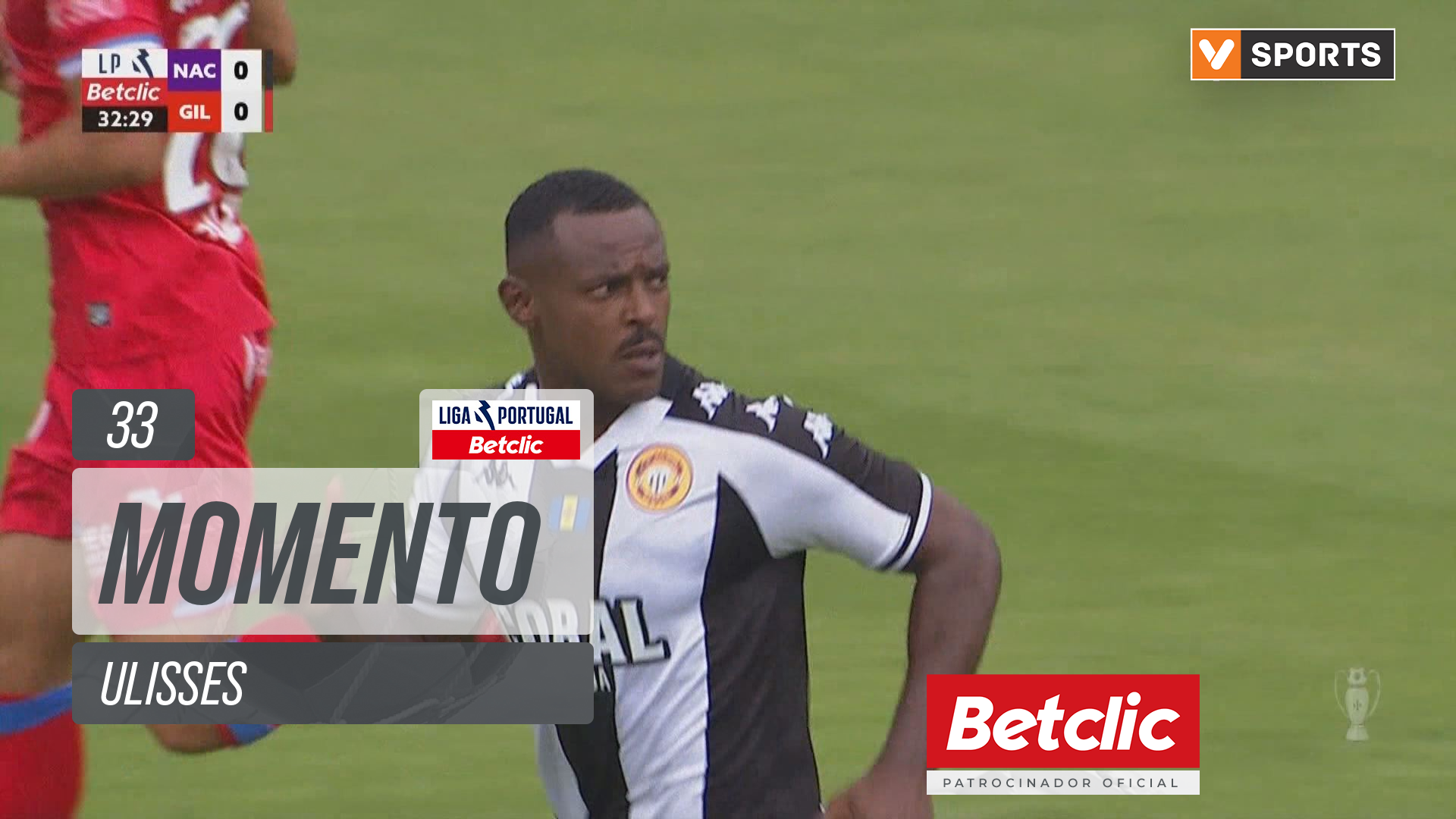 Nacional, Jogada, Ulisses aos 33'