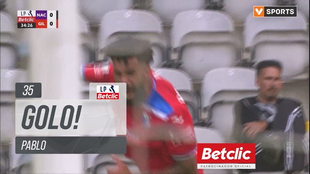 GOLO! Gil Vicente, Pablo aos 35', Nacional 0-1 Gil Vicente