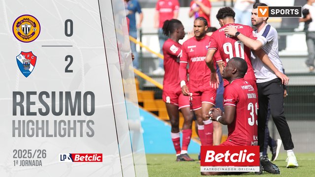 Liga Portugal Betclic (1ªJ): Resumo Nacional 0-2 Gil Vicente