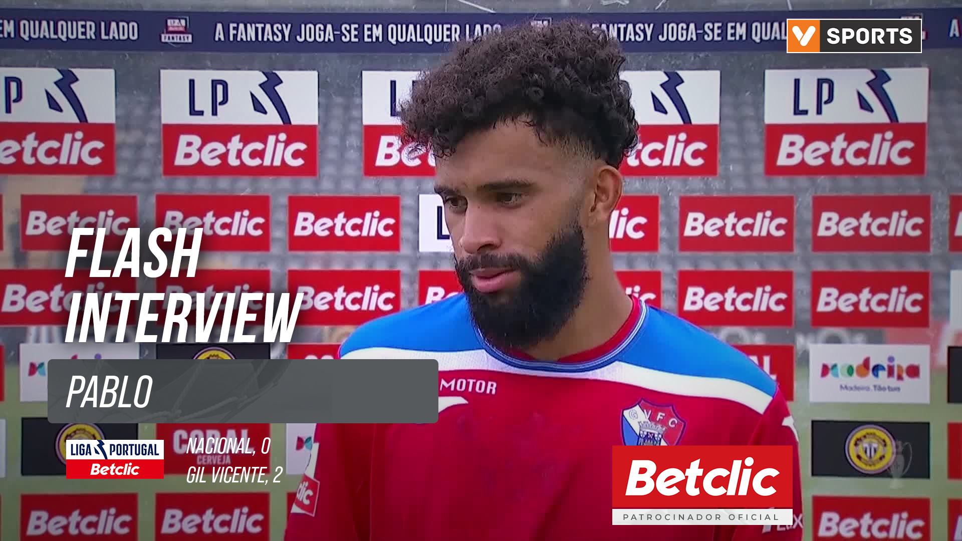 Nacional x Gil Vicente: Pablo