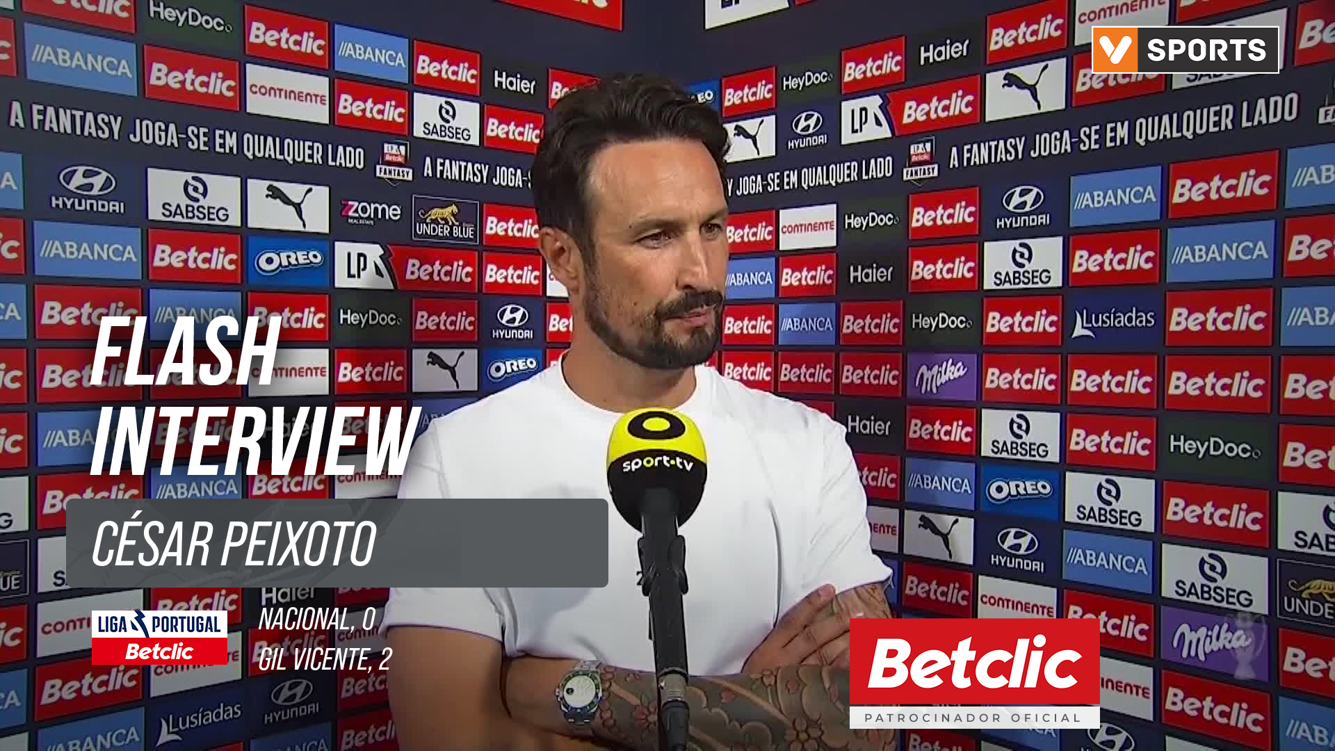 Nacional x Gil Vicente: César Peixoto