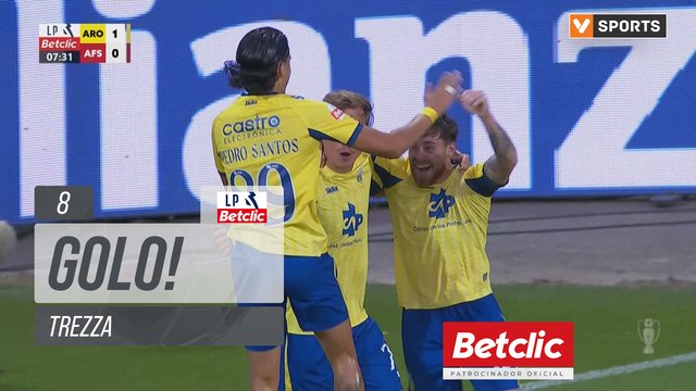 GOLO! Arouca, Trezza aos 8', Arouca 1-0 AVS