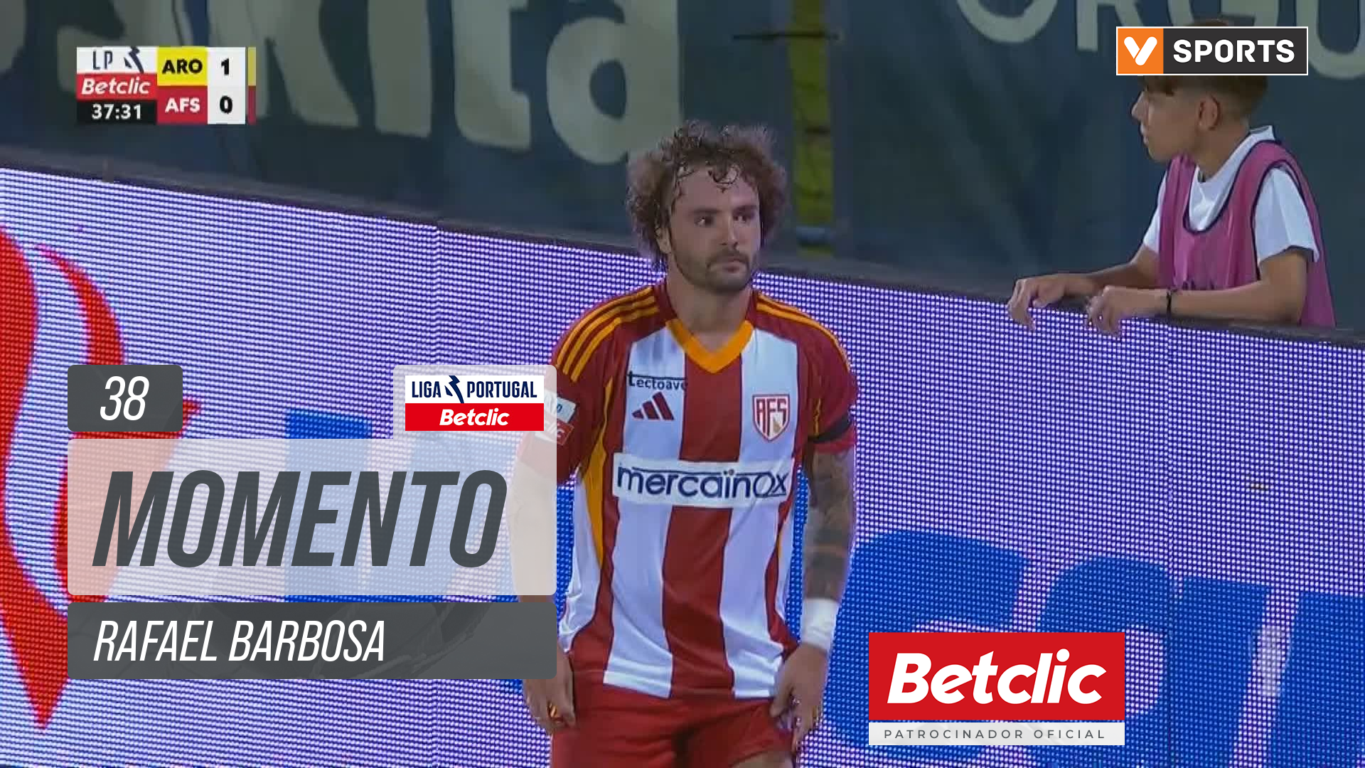 AVS, Jogada, Rafael Barbosa aos 38'